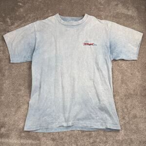 Ford Motorsports Blue Acid Wash Single Stitch Graphic T-Shirt Size L
